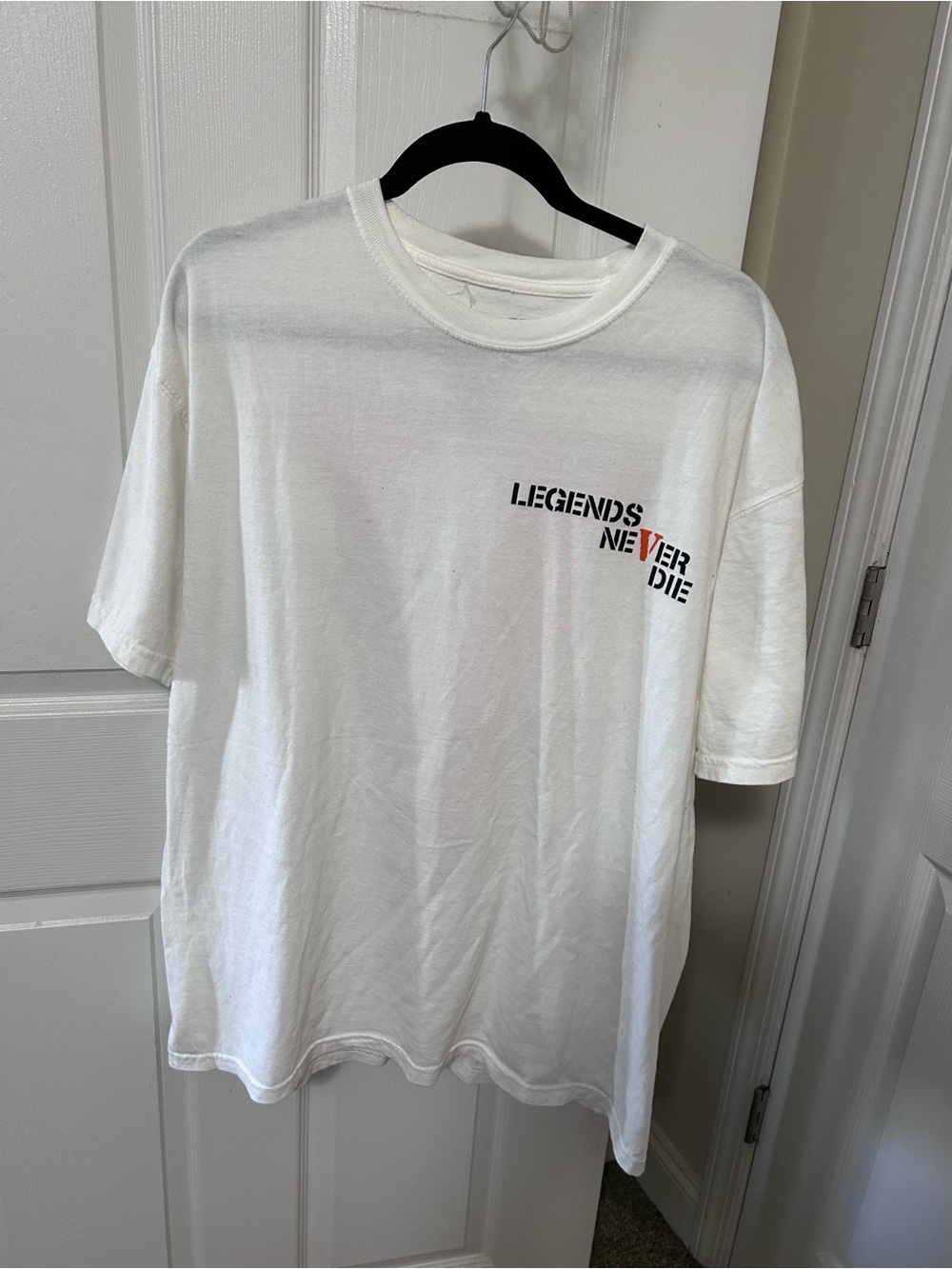 VLONE White 'Legends Never Die' Short Sleeve Tee